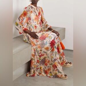 Zimmermann 100% Silk Ginger Maxi Dress